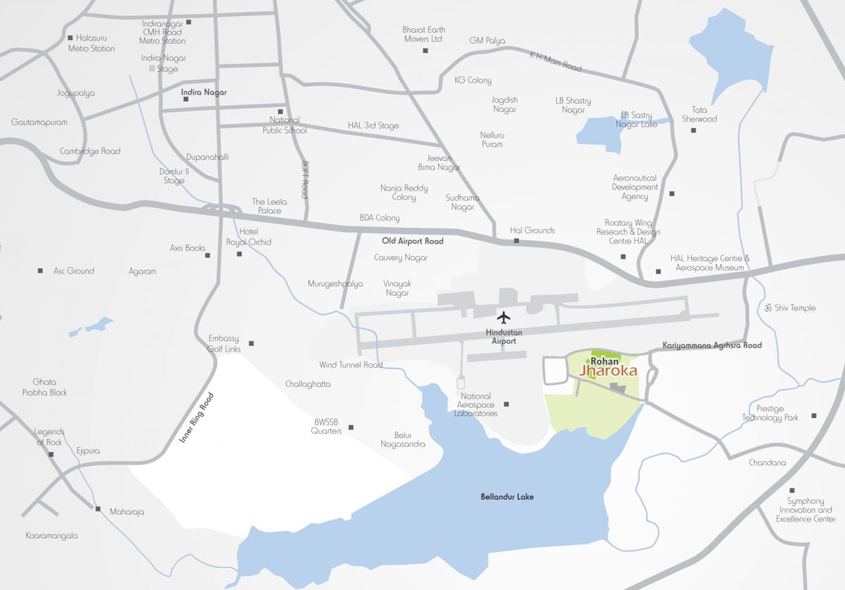 Bellandur نقشه بنگلور