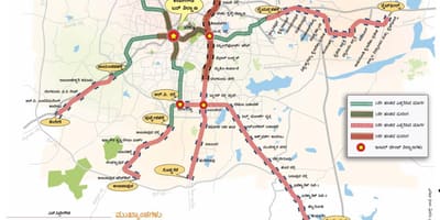 Namma مترو فاز 2 نقشه مسیر