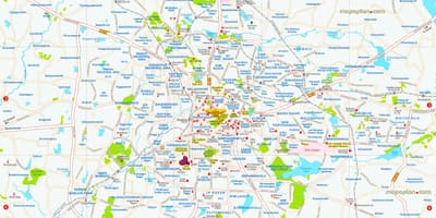 Bangalore city map HD