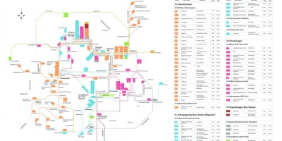 BMTC, اتوبوس, نقشه مسیر